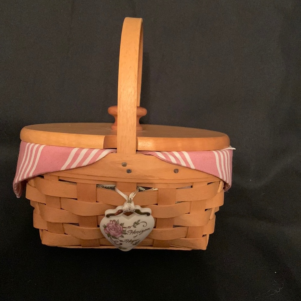 Longaberger 1999 Horizon Of Hope Cancer Basket. 5th In The Series.